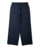 BAKKEN Side Point Color Match Semi-Wide Sweatpants Bk9986_Navy