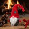 Holiday Gift Ornaments Christmas Faceless Doll Ornament, Plush Gnome Decoration for Home, Xmas Polyester Hanging Decor Figurine with Heart Cap,