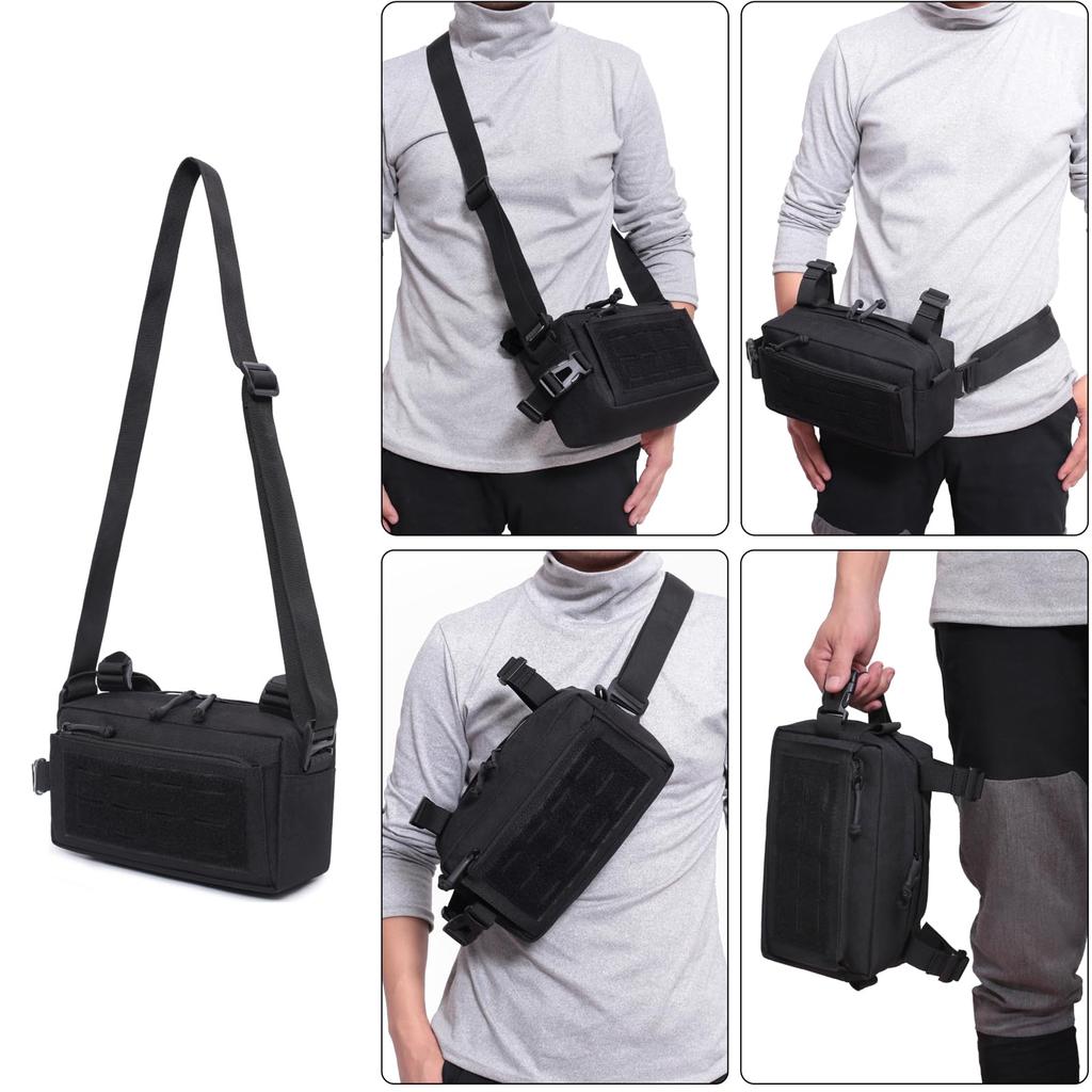 Azarxis Molle EDC Molle Utility System Molle Rama Rowerowa Naramienna Torba Outdoor, Torba, Torba, Torba, Kompatybilna, Krytyczna, Wielofunkcyjna, Torba, Torba,