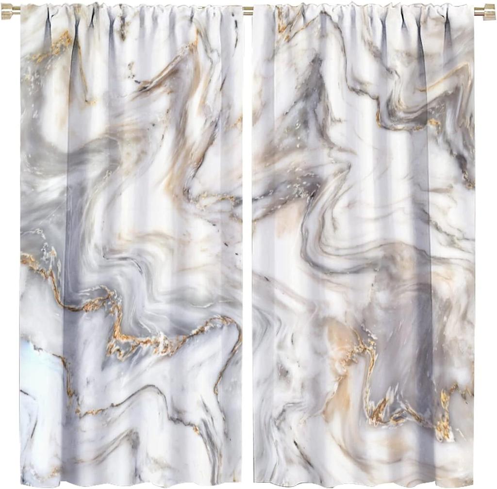 New Trendy Luxury Marble Pattern High Shading Curtain Bedroom Living Room Window Blackout Curtain New Pattern Multiple Colour