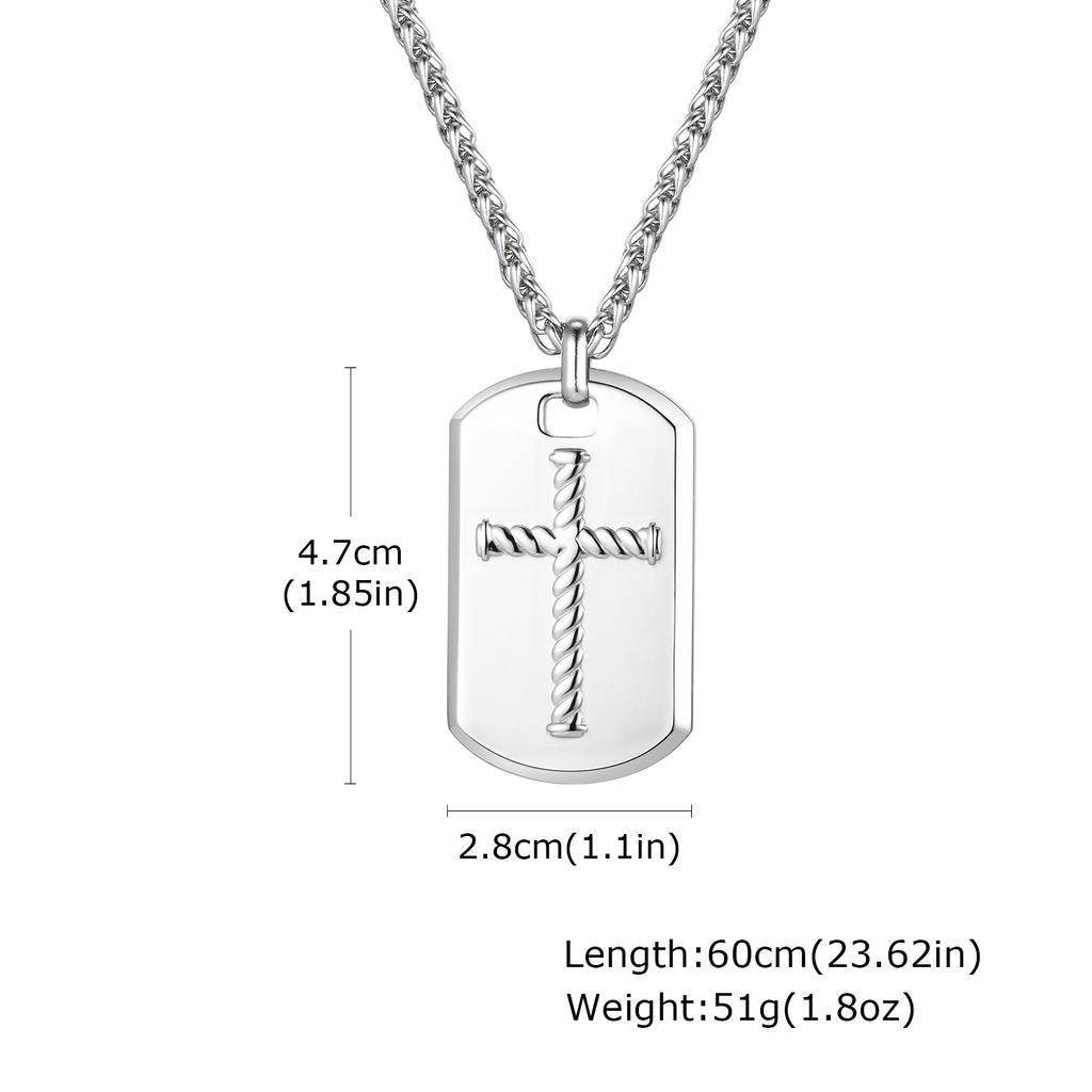 Collares Colgantes de Placa de Perro Cruzados para Hombres Niños, Collares Colgantes de Acero Inoxidable Pulido Alto, Regalos de Joyería para Esposo PAPÁ MEJOR AMIGO