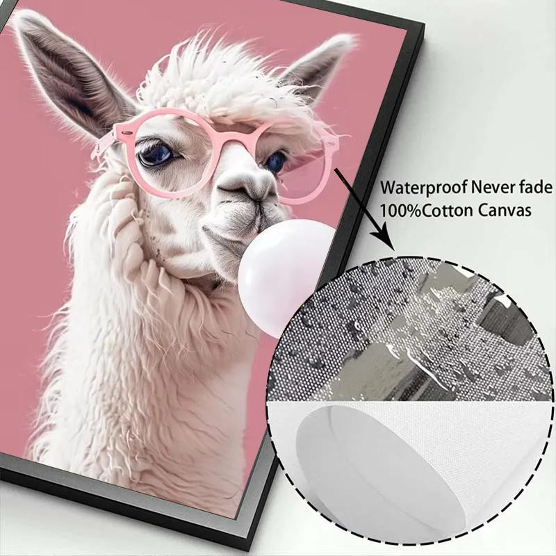 Růžové Zábavné Roztomilé Zvířátko Bublinková Párty Disco Plakáty Koťátko Lama Koala Tisky Plátno Tisk Nástěnné Umění Obrázek pro Pokoj Domácí Dekor