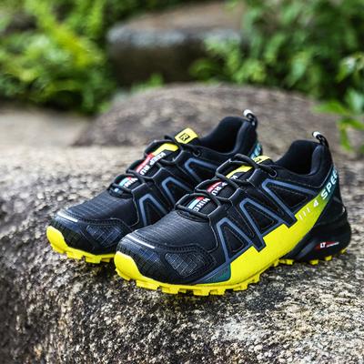 Zapatos para hombre de talla grande, zapatos casuales para deportes al aire libre, malla transpirable, antideslizantes, zapatos de viaje, zapatillas para correr, zapatos negros