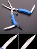 Stainless Steel Luia Pliers with Folding Knife Disconnector Fish Mouth Pliers Fishing Scissors Open Ring Pliers Rowing Rope Kayak Camping Fishing Tool