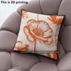Poppy Floral Print Decorative Throw Pillow Covers Pattern Cushion Cover Suitable For Sofa Bedroom Car Pillow Cover