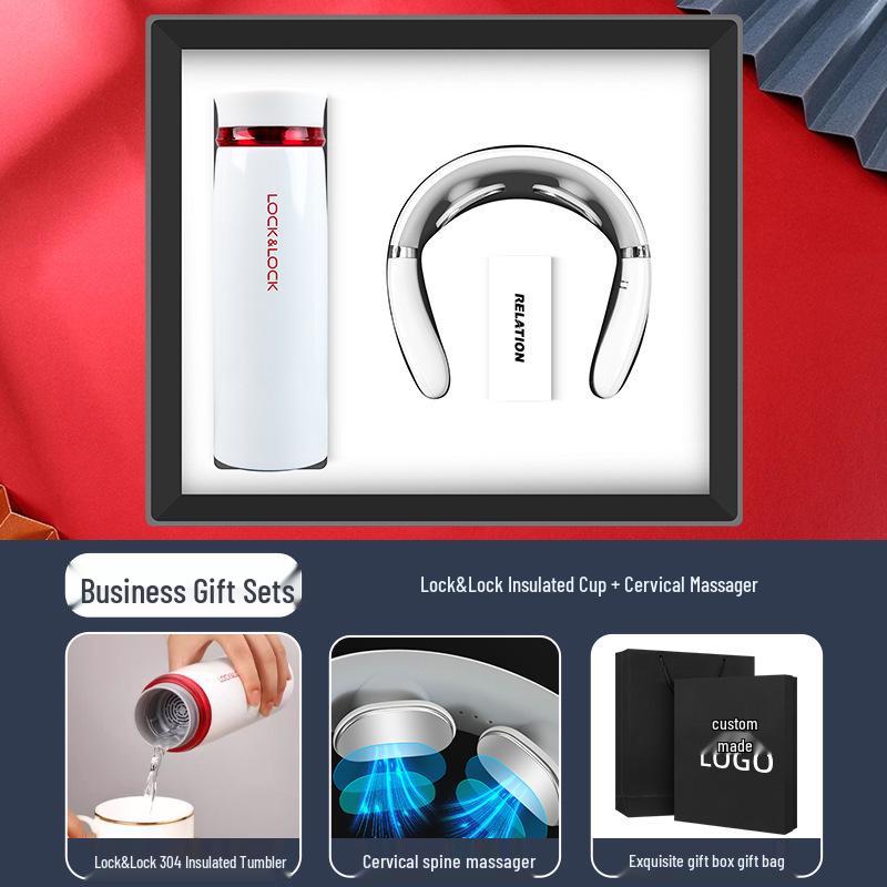 Premium Lock&Lock Cup Set: Elegant Corporate Souvenir for Customers and Employees