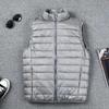 Coat Sleeveless Puffer Vest Jacket Ultra Thin Warm Lightweight Jacket Winter Men Vest Coats