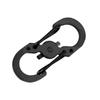 Outdoor Camping S Type Carabiner with Lock Mini Keychain Hook Anti-Theft Backpack Buckle Key-Lock Tool