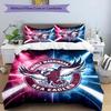 3pcs Duvet Cover Set (1*Duvet Cover + 2*Pillowcase, Without Core), Manly Warringah Sea Eagles Print Bedding Set, Bedroom Decor, All‑Season, Birthday G