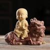 Keramik Buddha Sakyamuni Guanyin Ksitigarbha Statue Handbemalt Keramik Buddha Statue Feng Shui Reichtum & Frieden Heimdekor