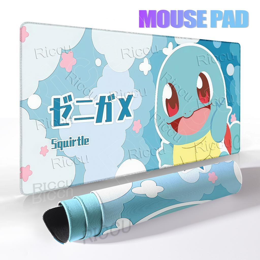 Japan Anime Gamer Mouse Pad Extended Cabinet Kawaii Tablepad P-pokemon Mechanical Keyboard Carpet Gaming Rubber Nonslip DeskMats