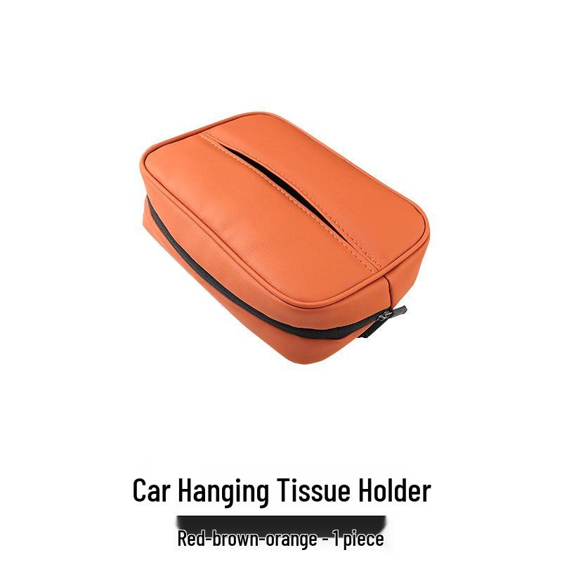 AITO M Car Leather Tissue Holder: Headrest Strap Pull-Out Box