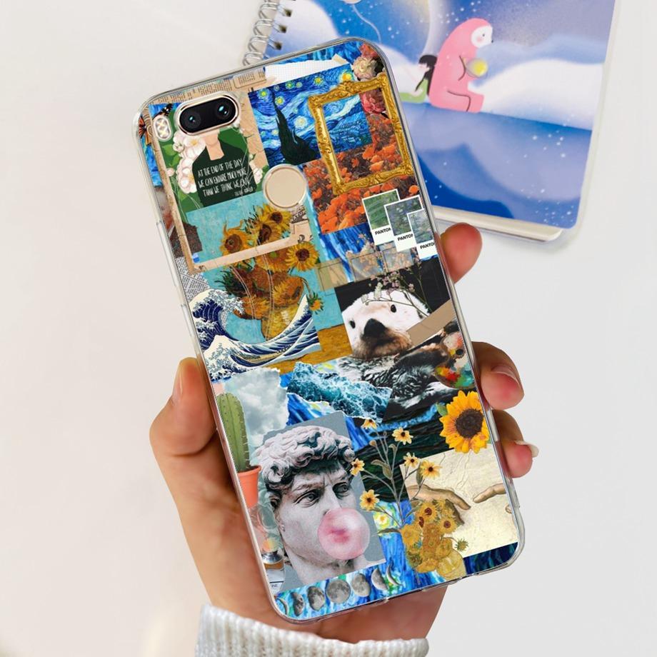 For Xiaomi Mi A1 Mi 5x Case Silicon Soft Clear TPU Phone Cases Back Cover For Xiaomi Mi 5X Mi5X MiA1 Bumper Coque Fundas Capas
