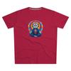 Men's Cat Meditation DJ Tee, Vibrant Art T-Shirt Yoga Cat Modern-fit Shirt