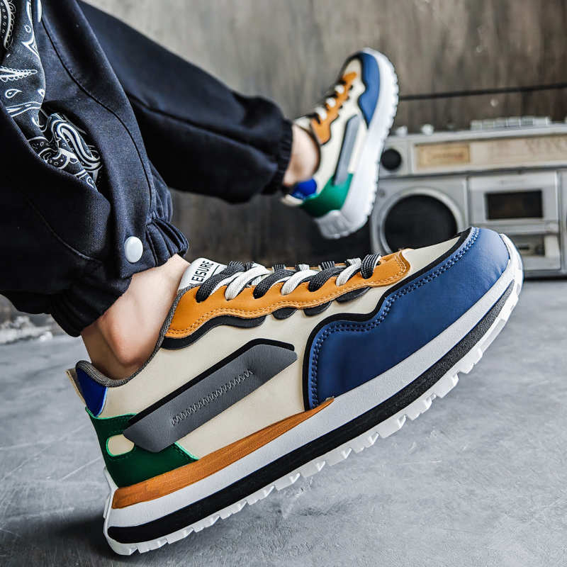 Fashion Ecoleather Ete Sneakers Woven Flat Sole Shoes Men Tensi Sport Bity Industrial Sewing Brand Name Sneskers Shuse Trending