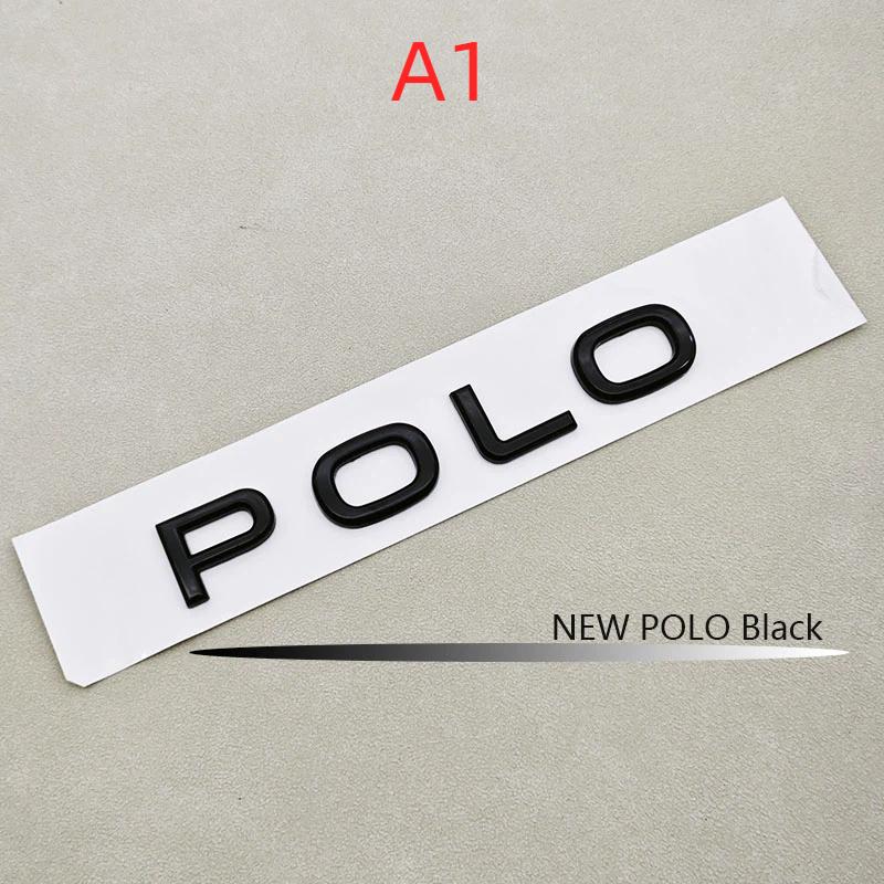 3D ABS Логотип Поло Буквы Значок Наклейка на Задний Багажник Автомобиля A1