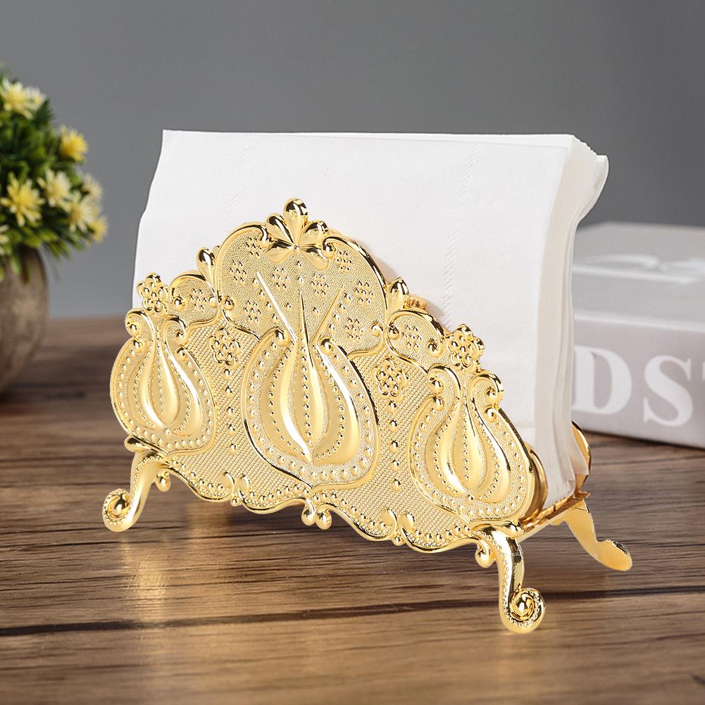 Innovative Shape Desktop Napkin Holder Stand Rack Storage Organizer for Restaurant Hotel