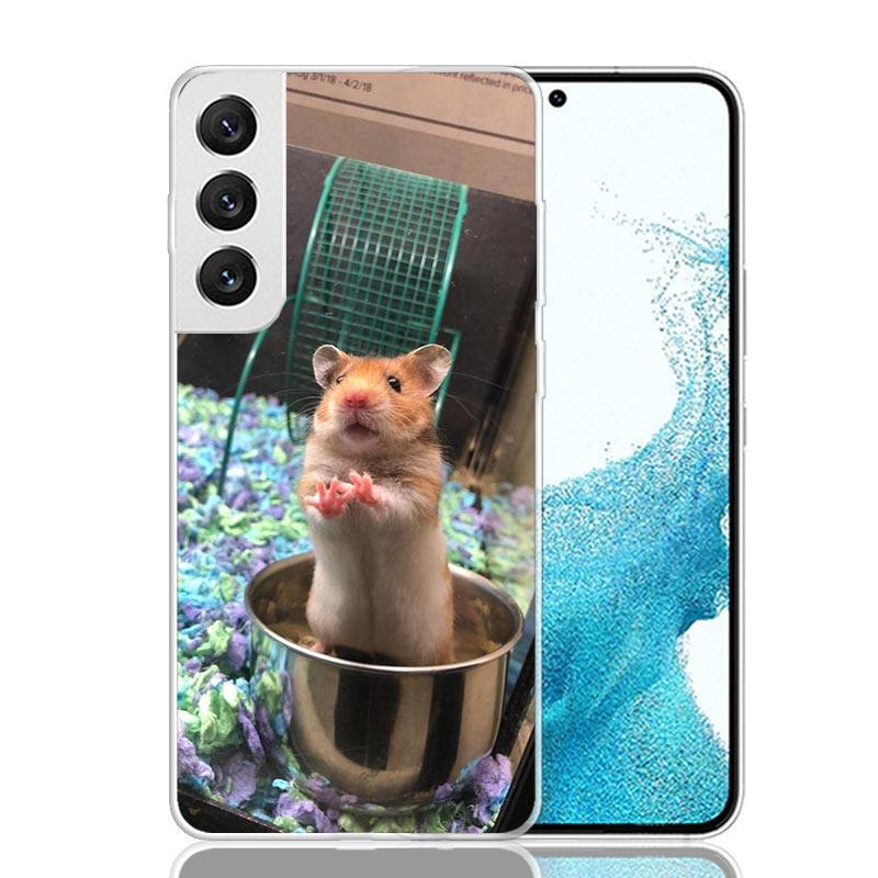 Lovely Pet Hamster Cute Phone Case For Samsung Galaxy S26 S25 Edge S24 S23 FE S22 Ultra S21 Plus S20 + Fundas Cover Coque Galaxy
