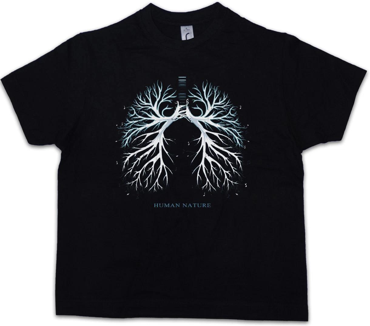 HUMAN NATURE Kids Boys kids boys T-Shirt Animal Welfare Vegan Lungs Altruism Veganism 150
