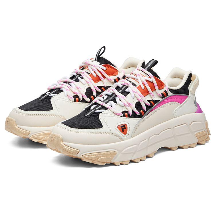 Fila Fusion Skyrunner Breathable Low-Top Dad Shoes Women Sneakers White T12W044102FSD