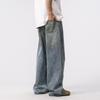 Spring Jeans American High Street Retro Old Loose Straight Pants