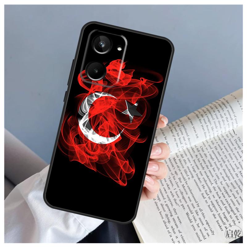 Turkey Turkish Flag For Realme C71 C55 C75 C67 C63 C51 C61 C53 C35 C65 11 12 13 14 15 Pro Plus GT6 GT7 Pro Case