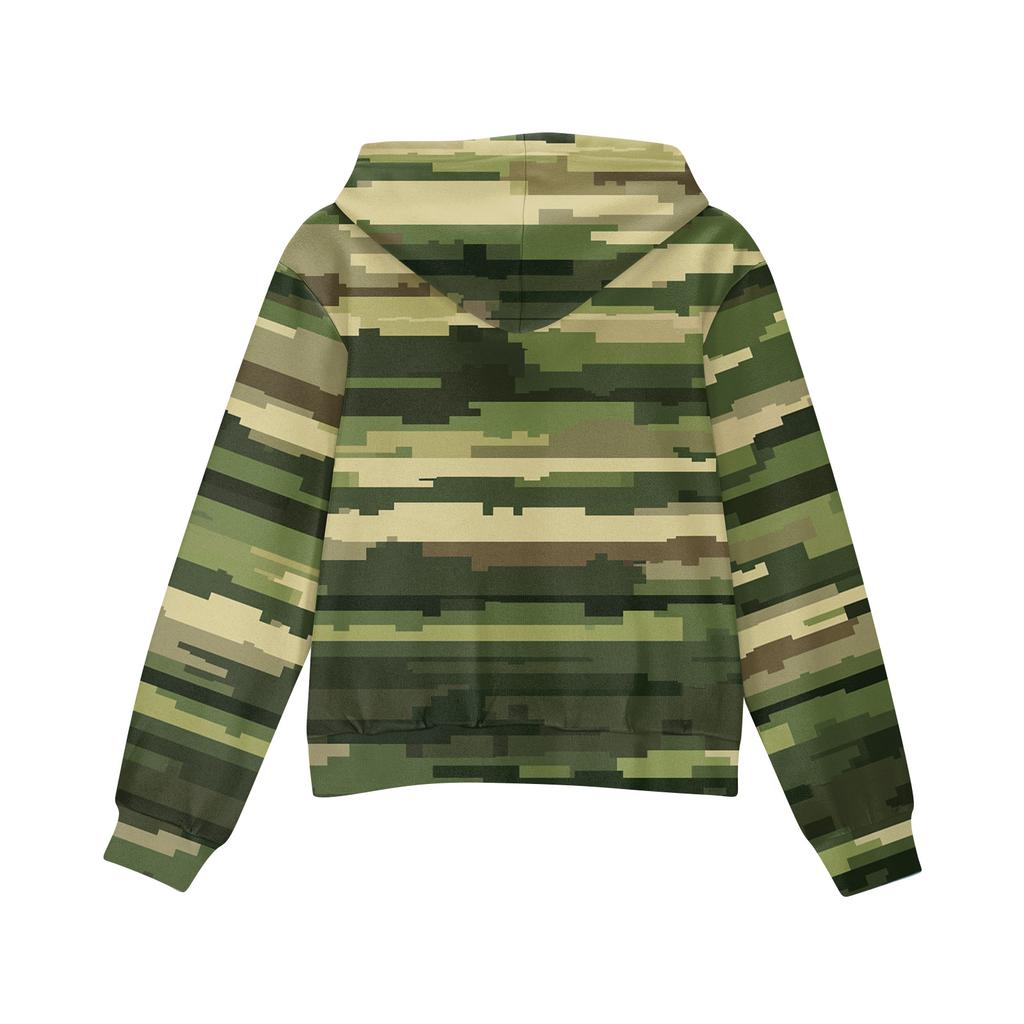 Children's Fashion Christmas Printed Long Sleeved Hooded Sweatshirt Girls' Hoodie Jacket