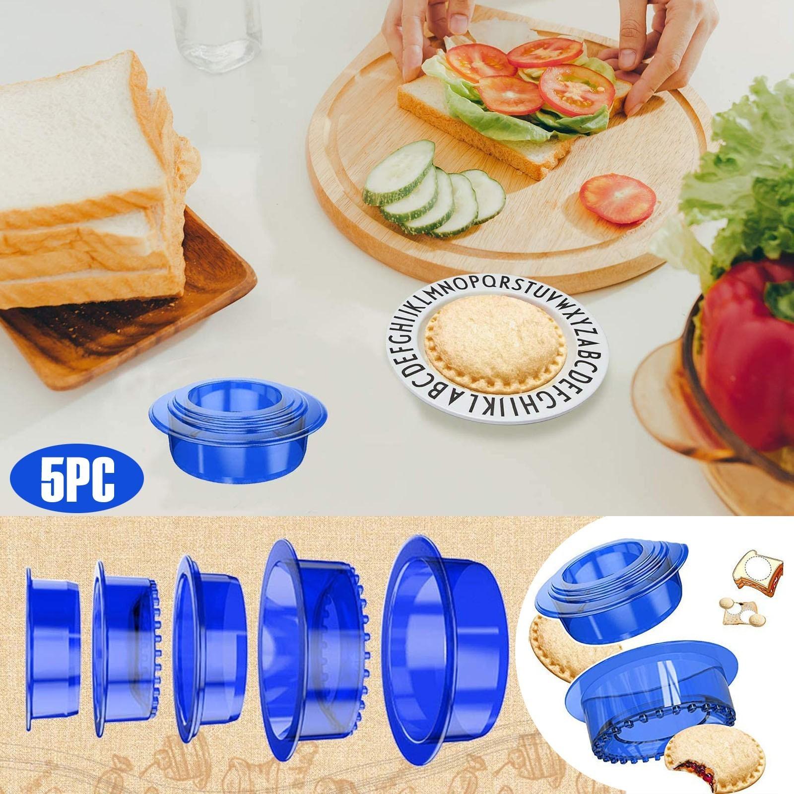 

DIY Home Convenience Sandwich Cutter And Cealing Cachine 5PC Blue One Size