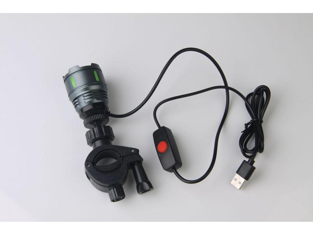 Ρυθμιζόμενο Φως LED USB Νυχτερινού Ψαρέματος - Κανόνι Λέιζερ για Καρέκλα Ψαρέματος
