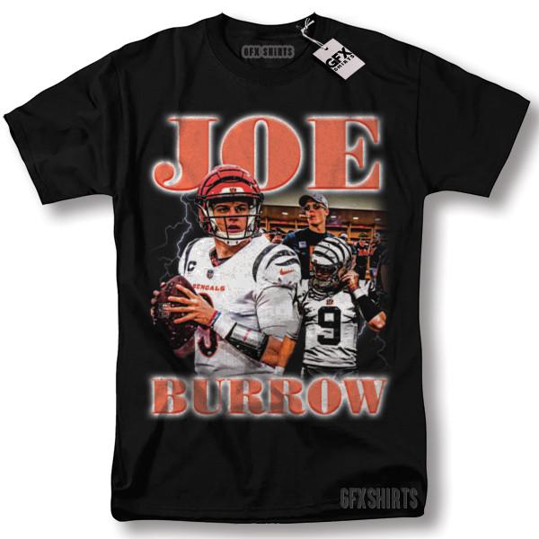 Joe Burrow Tee Shirt Football Vintage Graphic Design T-shirt XL