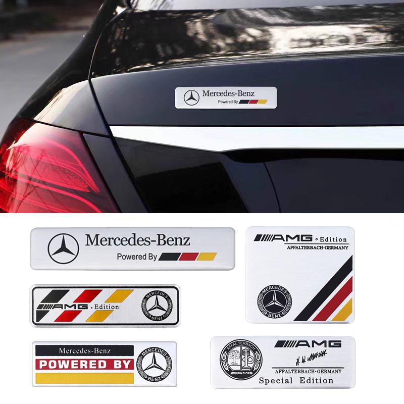 D6Exterior Car Logo Emblem Badge Sticker Single Decal Personalized Auto Appearance Interior Exterior Tuning For Mercedes Benz SUV