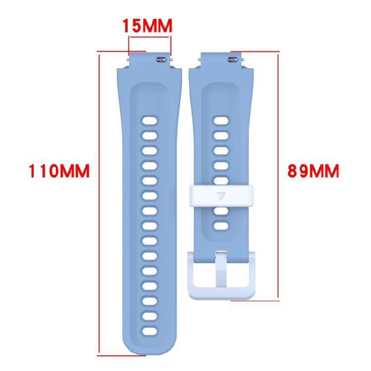Smartklocka Silikonarmband Ersättningsremmar Armband för Barnklocka 15mm Snabbkoppling Andningsbara Remmar