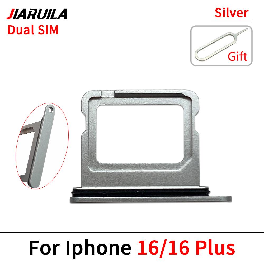 SIM-Kartenfach für iPhone 16 Plus / für iPhone 16 Pro Max Dual Micro-SIM-Kartensteckplatzfach Halter SD-Kartenleser Ersatzteile