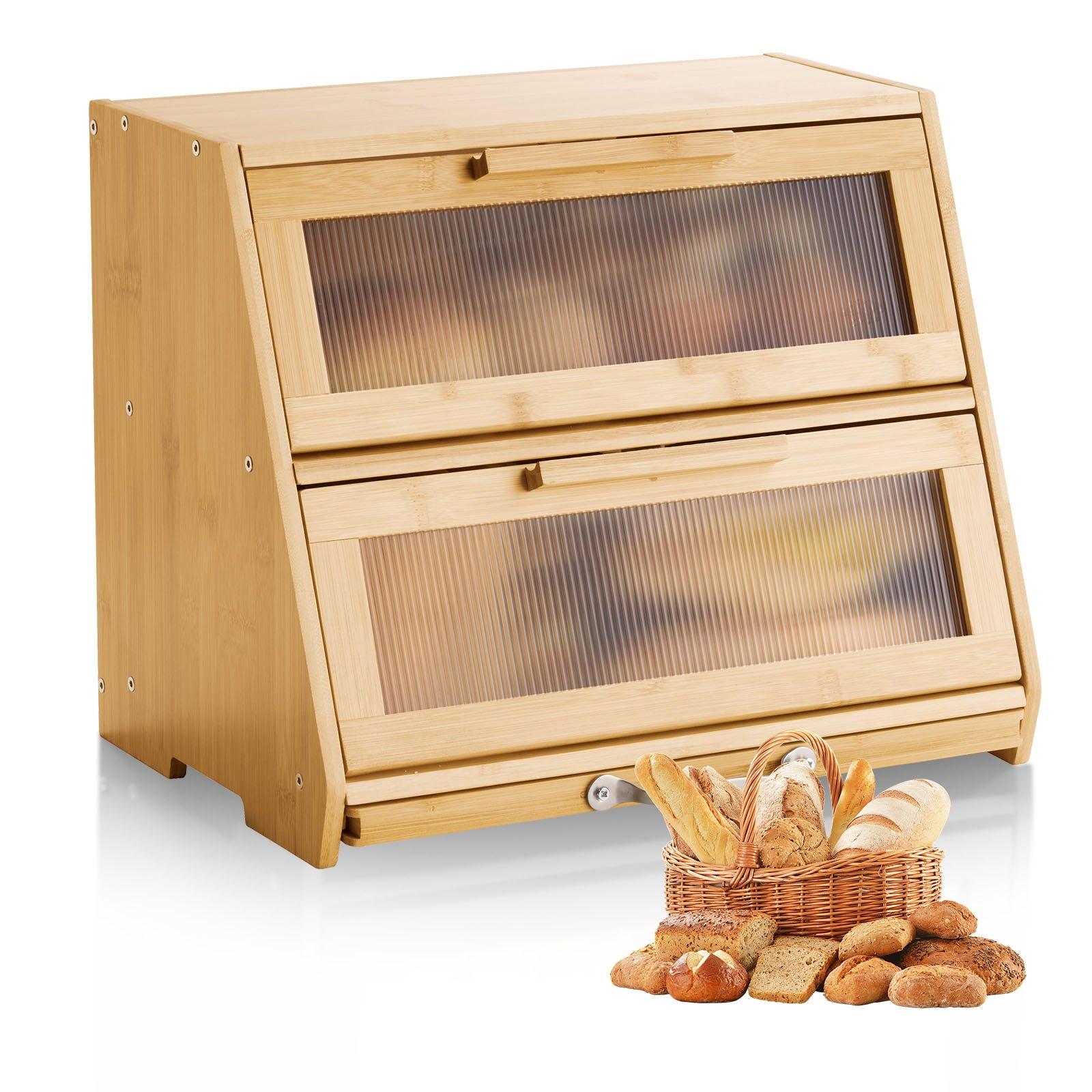 VEVOR Double Layer Bread Box for