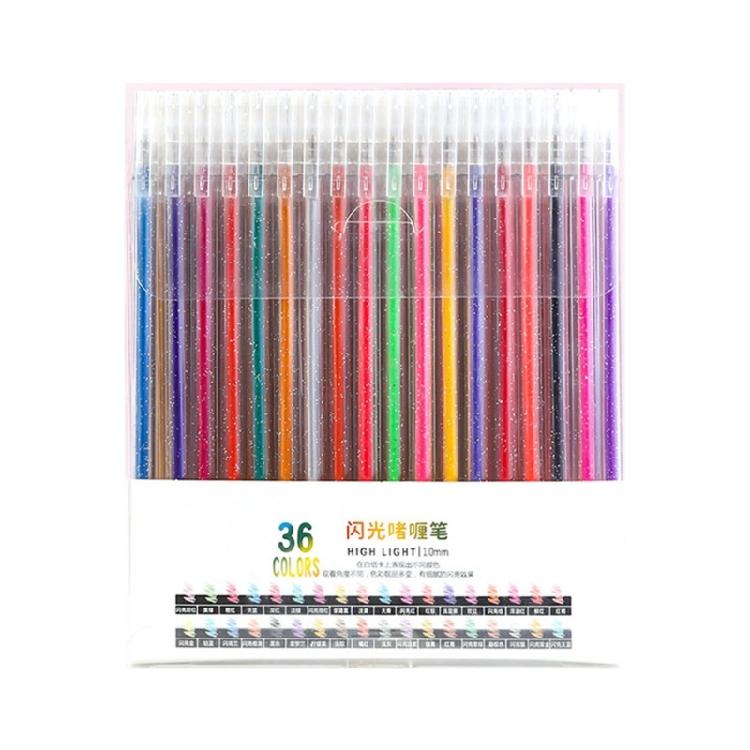 Glitters Gel Pen Multiple Color Glitters Pen for Making Card Colored Gel Marker for Coloring Journaling Drawing Craft