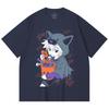 230 Gsm 100% Cotton HXH V10 Killua Halloween Print Unisex Heavy Cotton T Shirt