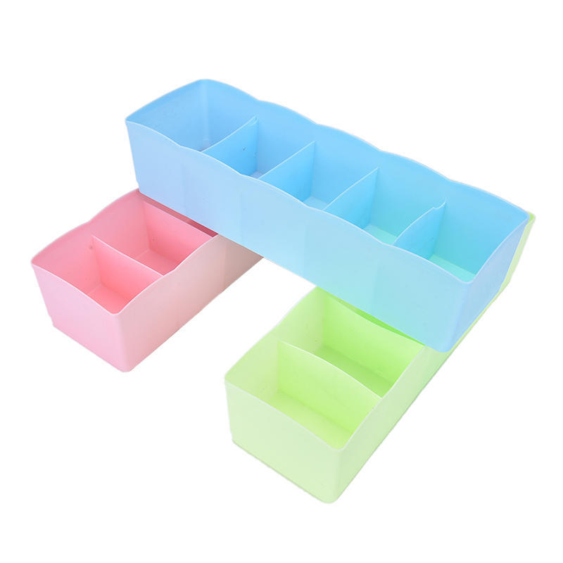 5 Grid Bra Socks Underwear Ties Divider Closet Container Storage Box Holder,