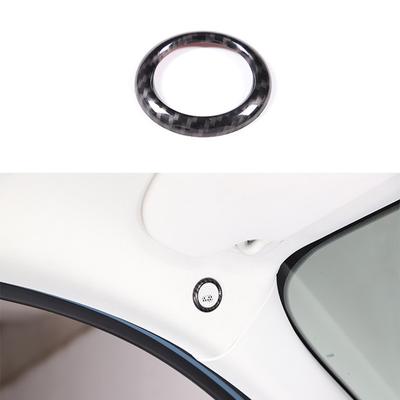 Carbon Fiber Style Car Roof Speaker Microphone Trim Cover Sticker For Ford Maverick 2022 Auto Interior