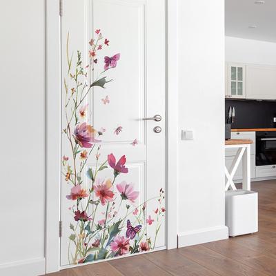 Painted Flowers Leaves Bedroom Living Room Background Landscaping Decorative Wall Stickers