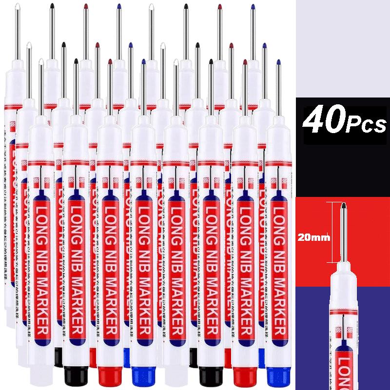 4-100 Stück 20mm Tiefloch Lange Spitze Kopf Marker Für Metall Perforierstift Wasserdicht Badezimmer Holzbearbeitung Dekoration Mehrzweck