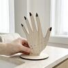 Handvorm Ringhouder, 2D Houten Sieraden Display Stand voor Ringen Ketting, Minimalistische Commode Decoratie, Decoratief Cadeau voor Vrouwen