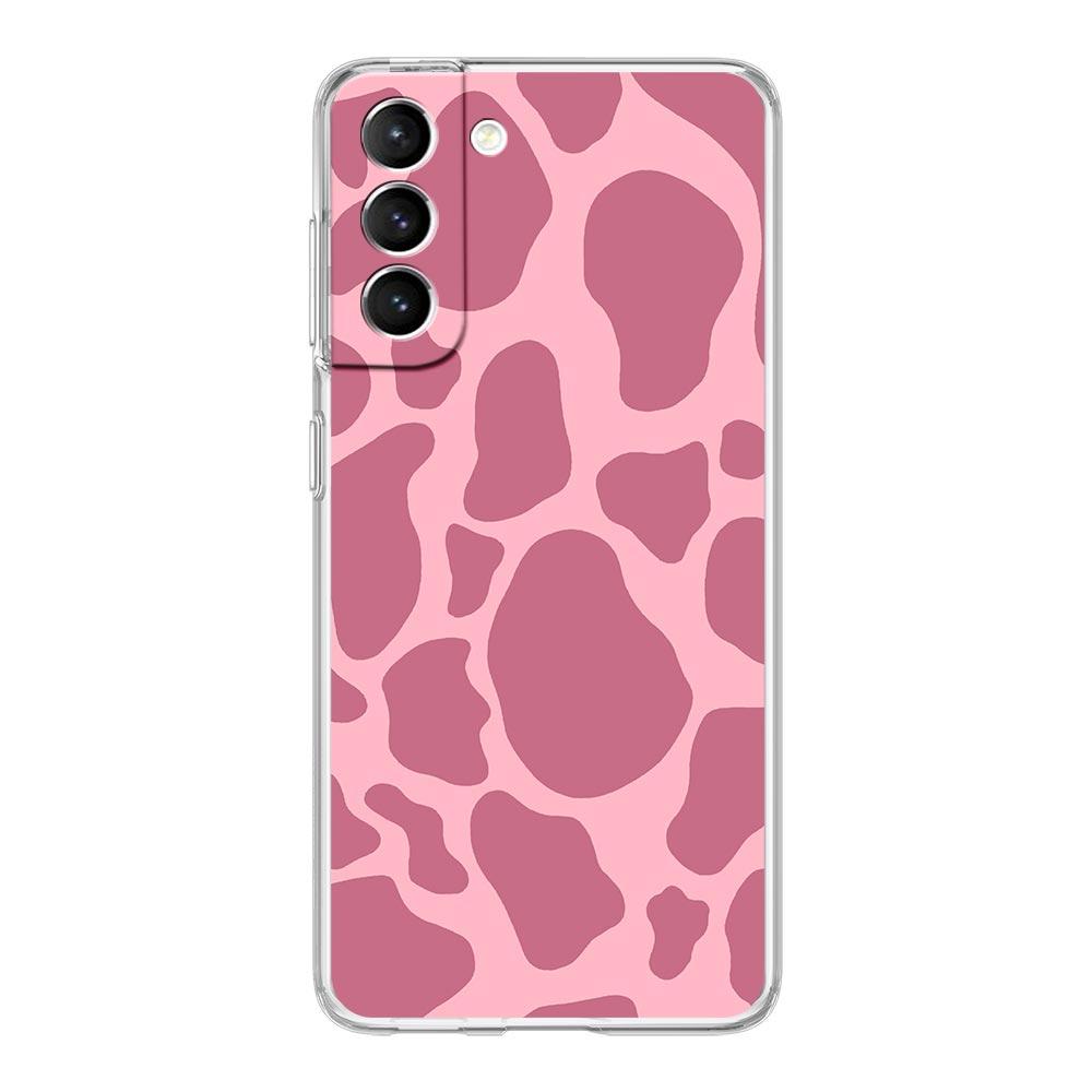 Rose Gold Pink Marble Queen Clear Phone Case For Samsung Galaxy S23 S22 5G S20 Ultra S21 FE 5G S10E S9 S8 S10 Plus Soft Cover