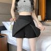 Women's Summer High-Waist Anti-Exposure A-Line Slit Skort