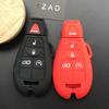 ZAD Silicone Car Key Cover Case for Jeep Grand Cherokee Compass Patriot for Fiat Chrysler   300 for Dodge JCUV Ddart Car Styling
