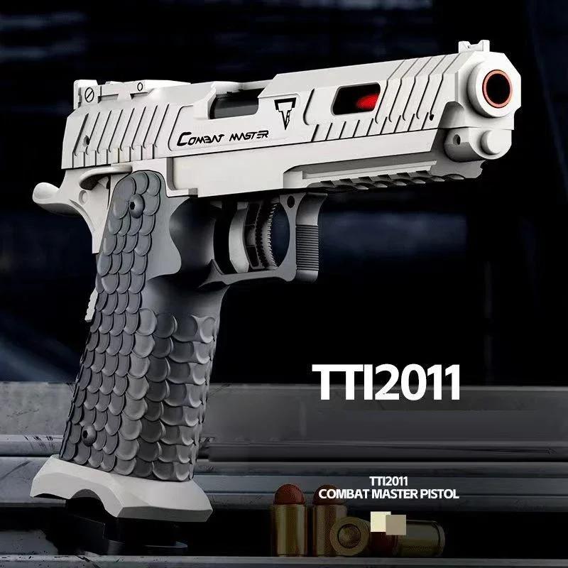 2011Desert Eagle Pistol Radish Gun Continuous Shooting Throwing Shell Empty Hanging Revolver Toy Gun Birthday Gift