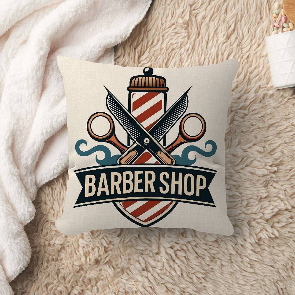 Vintage Sign Expert Barber Shop Pillowcase toon Gift Cushion Cover Bedroom Home Sofa Chair Seat Decor pillow case