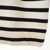 Traditional Weatherwear Made In Japan Border Pattern 7 Minutes Sleeve Cropped Basque Shirt Women Used