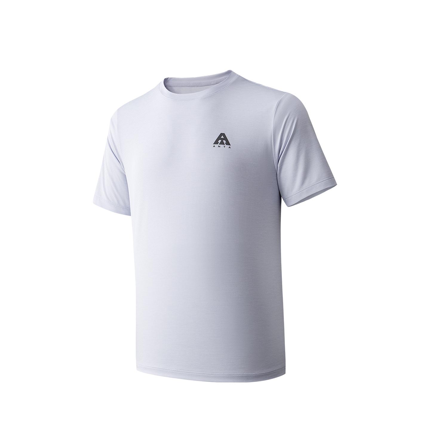 

Anta Outdoors Short Sleeve Knitted T-Shirt Summer 2026 Men tops Ice-Pink Purple Flower-Gray 952626101-1 3XL
