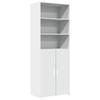Vidaxl Tall Cabinet, White, 70X42.5X185 Cm, Wood-Based Material
