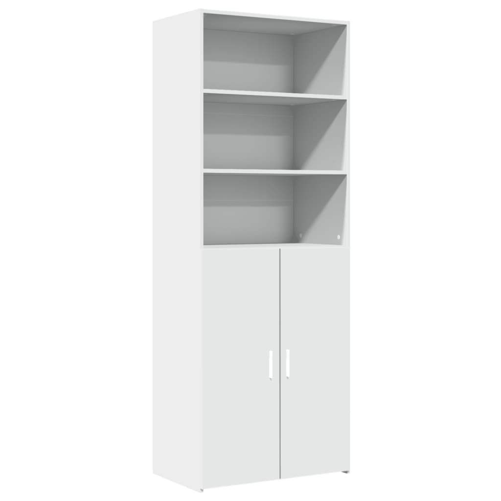 Vidaxl Tall Cabinet, White, 70X42.5X185 Cm, Wood-Based Material